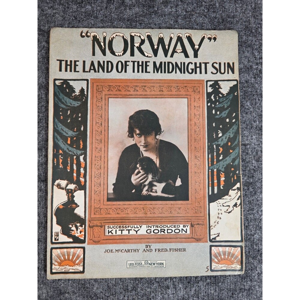 "Norway" Sheet Music Successfully Introduced by Kitty Gordon McCarthy Fisher